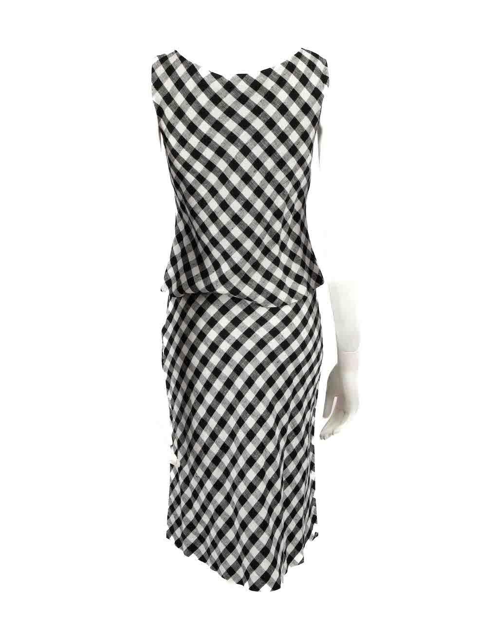 Moschino gingham-check tailored shorts - Black