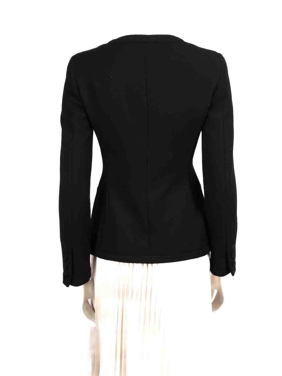 Moschino Moschino Cheap & Chic Black Chain Detail Jacket Size S In Good Condition In London, GB