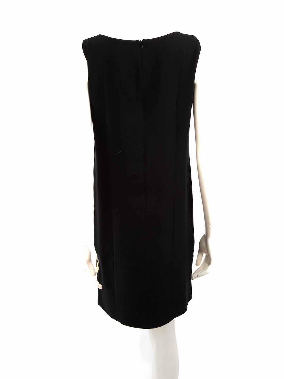 Moschino Moschino Cheap & Chic Mini robe à empiècements noir et léopard Taille L Bon état - En vente à London, GB