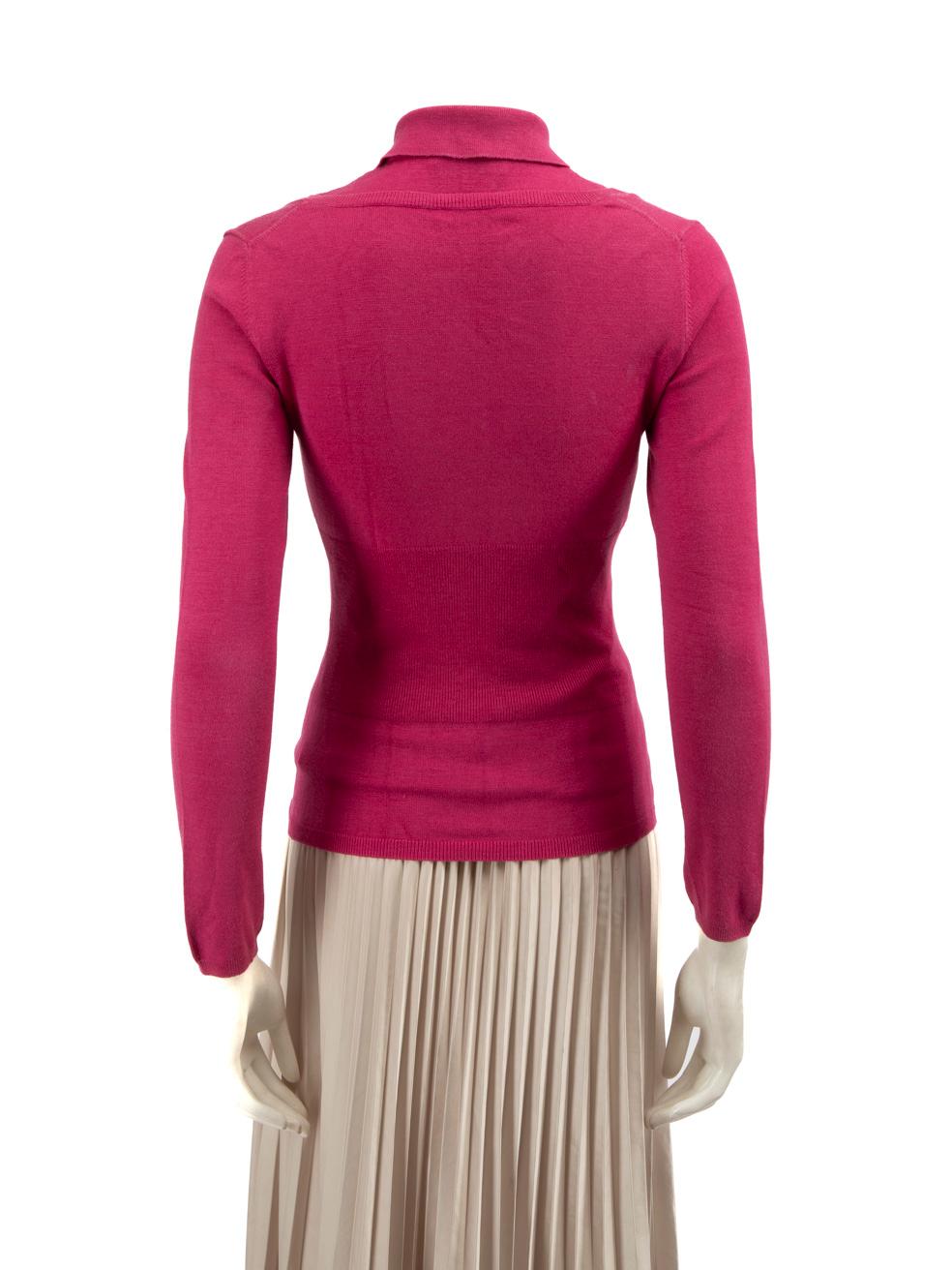 Moschino Moschino Cheap & Chic Pink Silk Knit Top & Cardigan Set Size S In Good Condition In London, GB