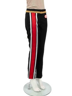 Moschino Moschino Couture Black Tape Logo Detail Tailor Trousers Size S