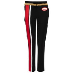 Moschino Moschino Couture Black Tape Logo Detail Tailor Trousers Size S