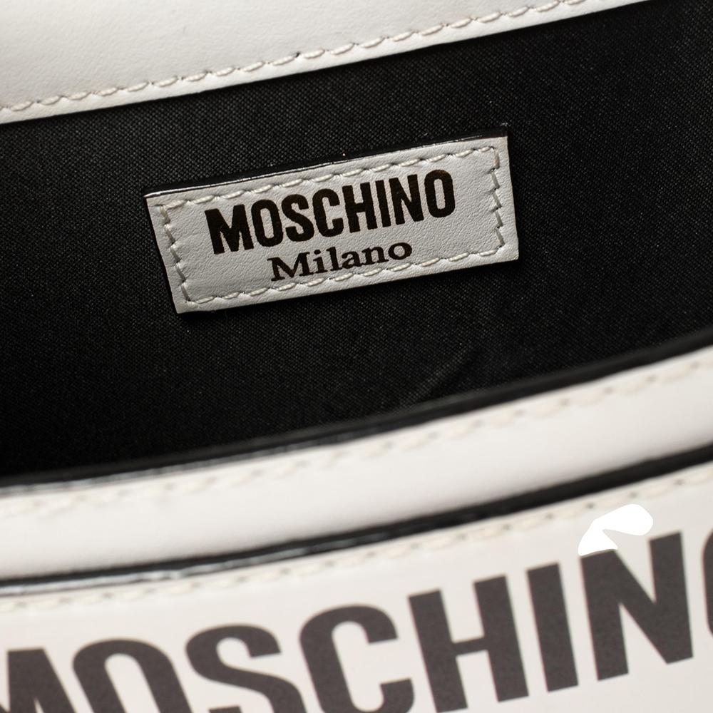 Moschino Multicolor Leather Fashion Kills Shoulder Bag 2