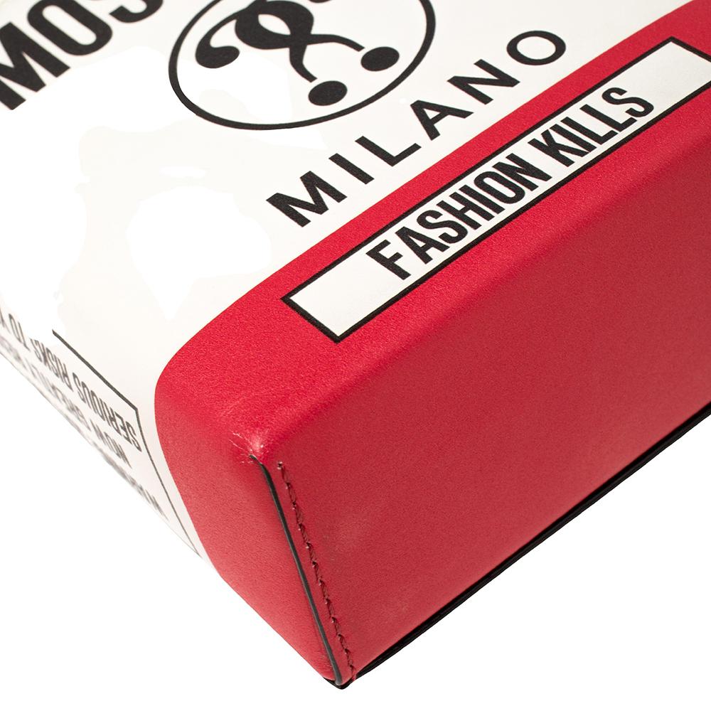 Women's Moschino Multicolor Leather Fashion Kills Shoulder Bag