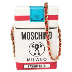 Moschino Multicolor Leather Fashion Kills Shoulder Bag