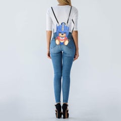 Moschino Multicolor Transformer Bear Faux Leather Backpack