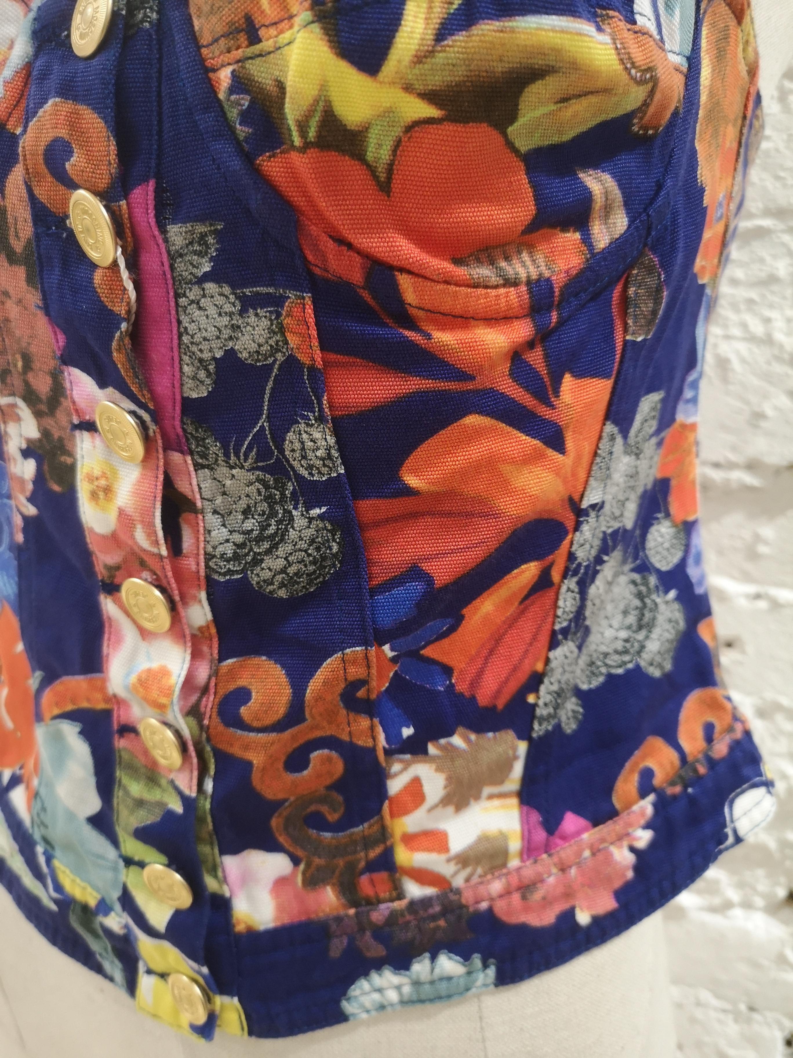 Moschino multicoloured corset NWOT In New Condition In Capri, IT