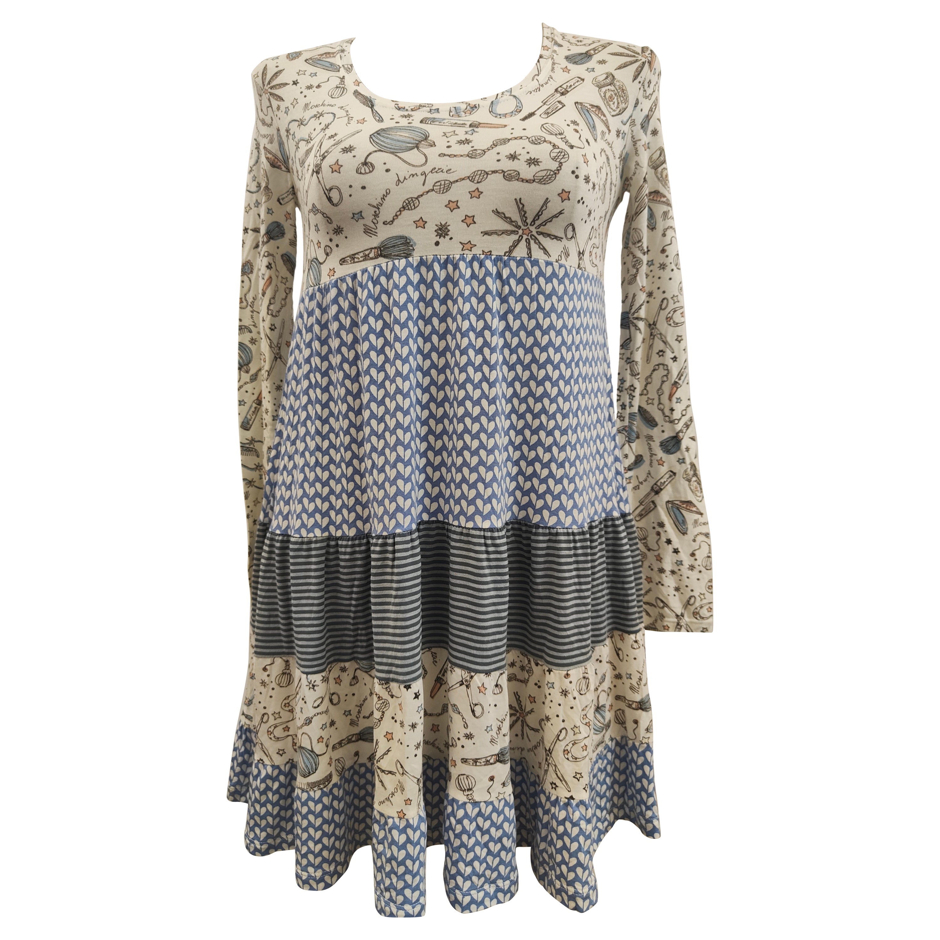 Moschino - Robe en coton multicolore