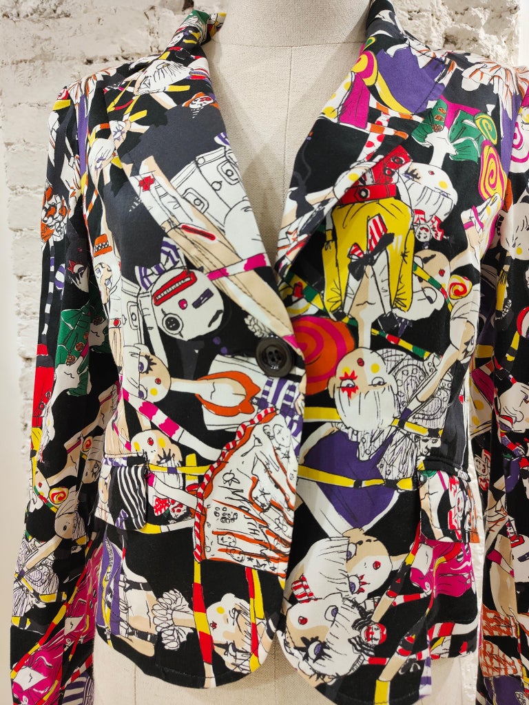 Moschino multicoloured cotton jacket 1