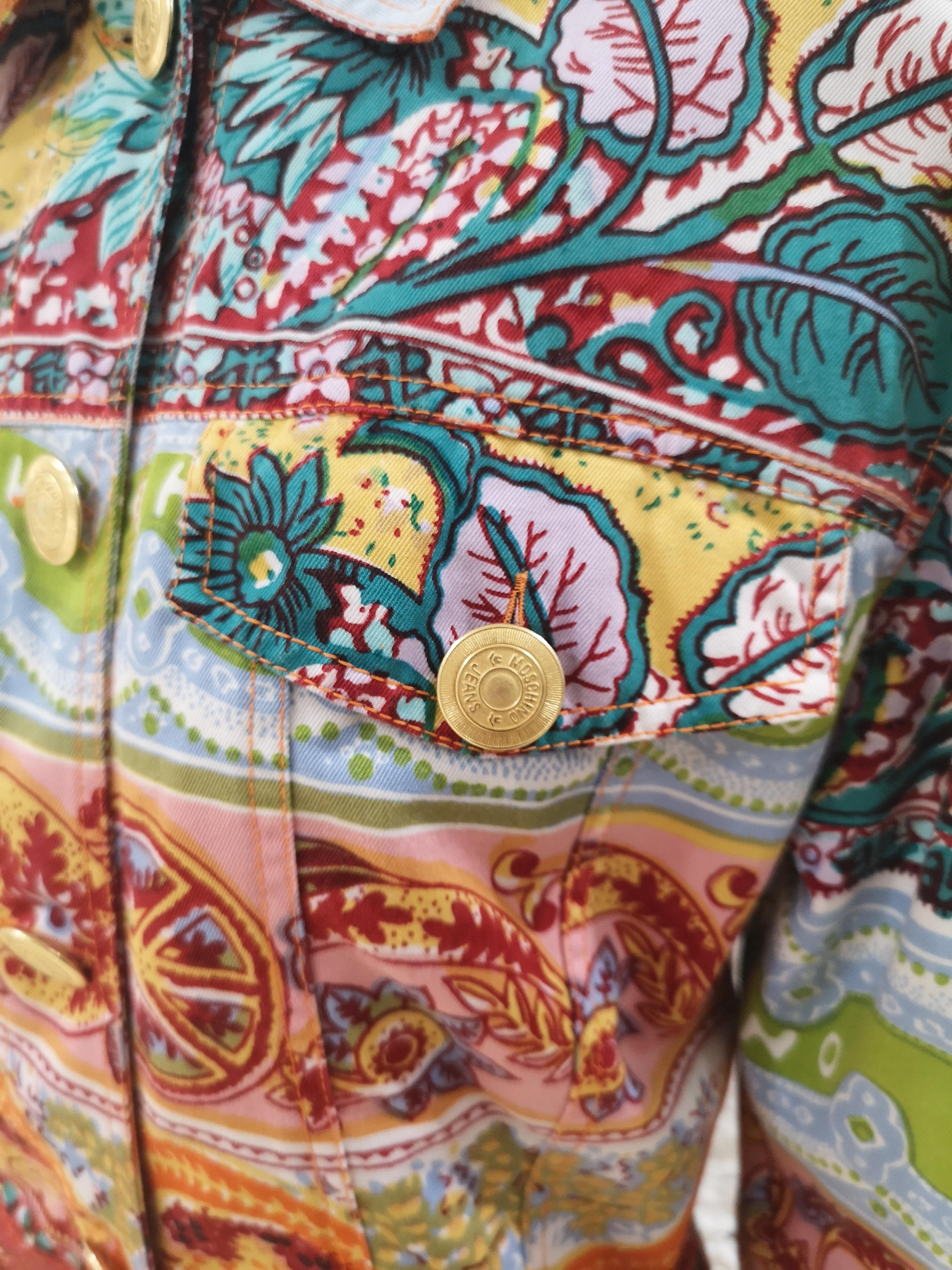 Moschino Multicoloured Denim Jacket 7