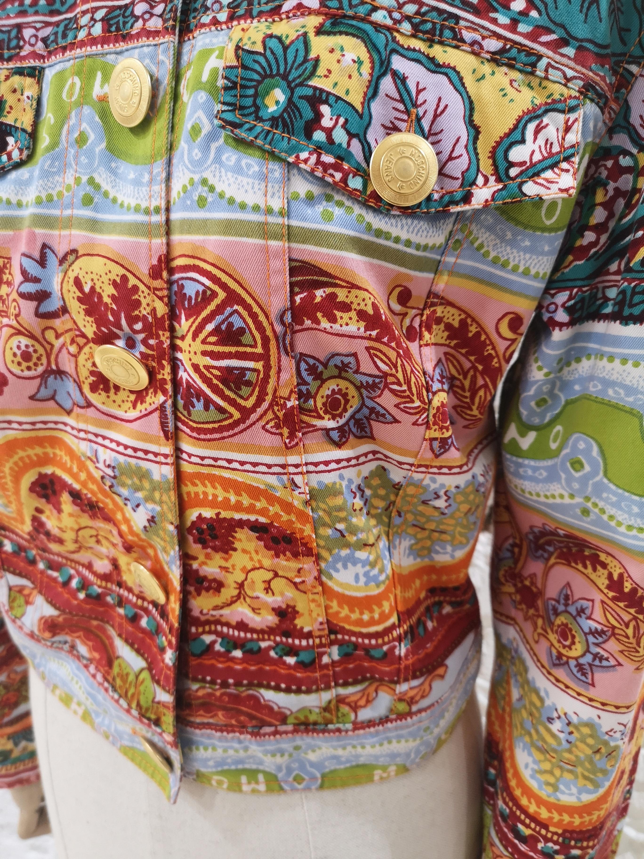 Moschino Multicoloured Denim Jacket 9