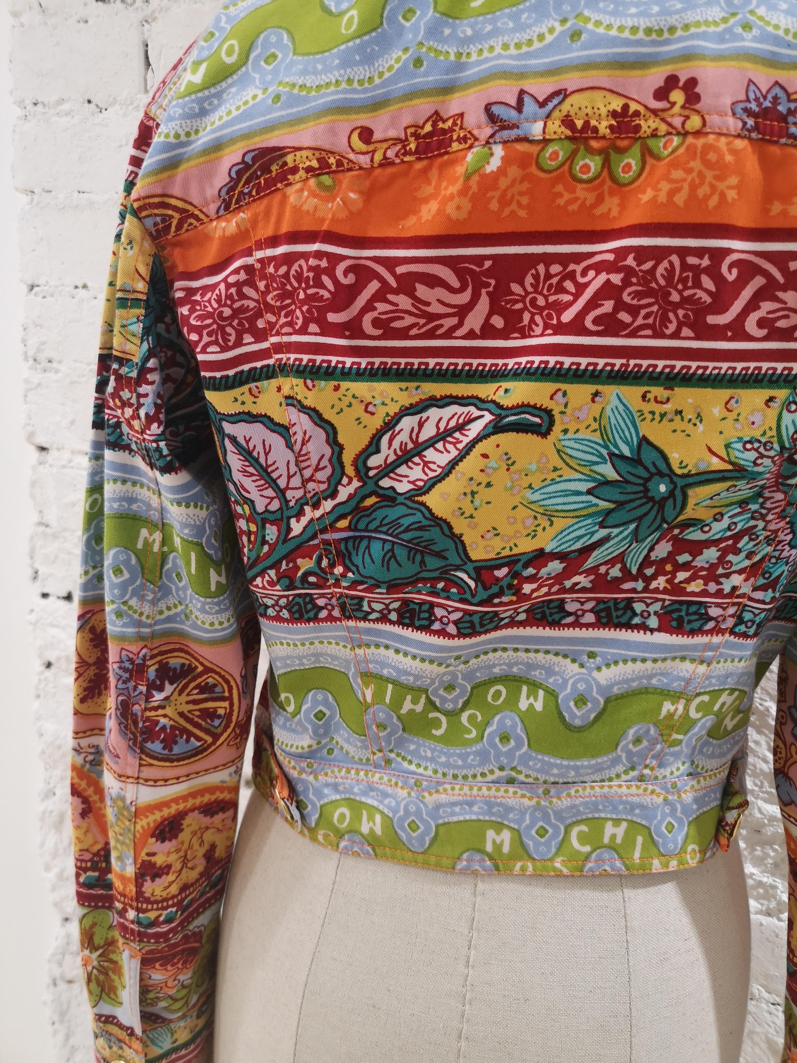 Moschino Multicoloured Denim Jacket 2