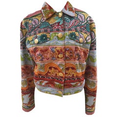 Vintage Moschino Multicoloured Denim Jacket