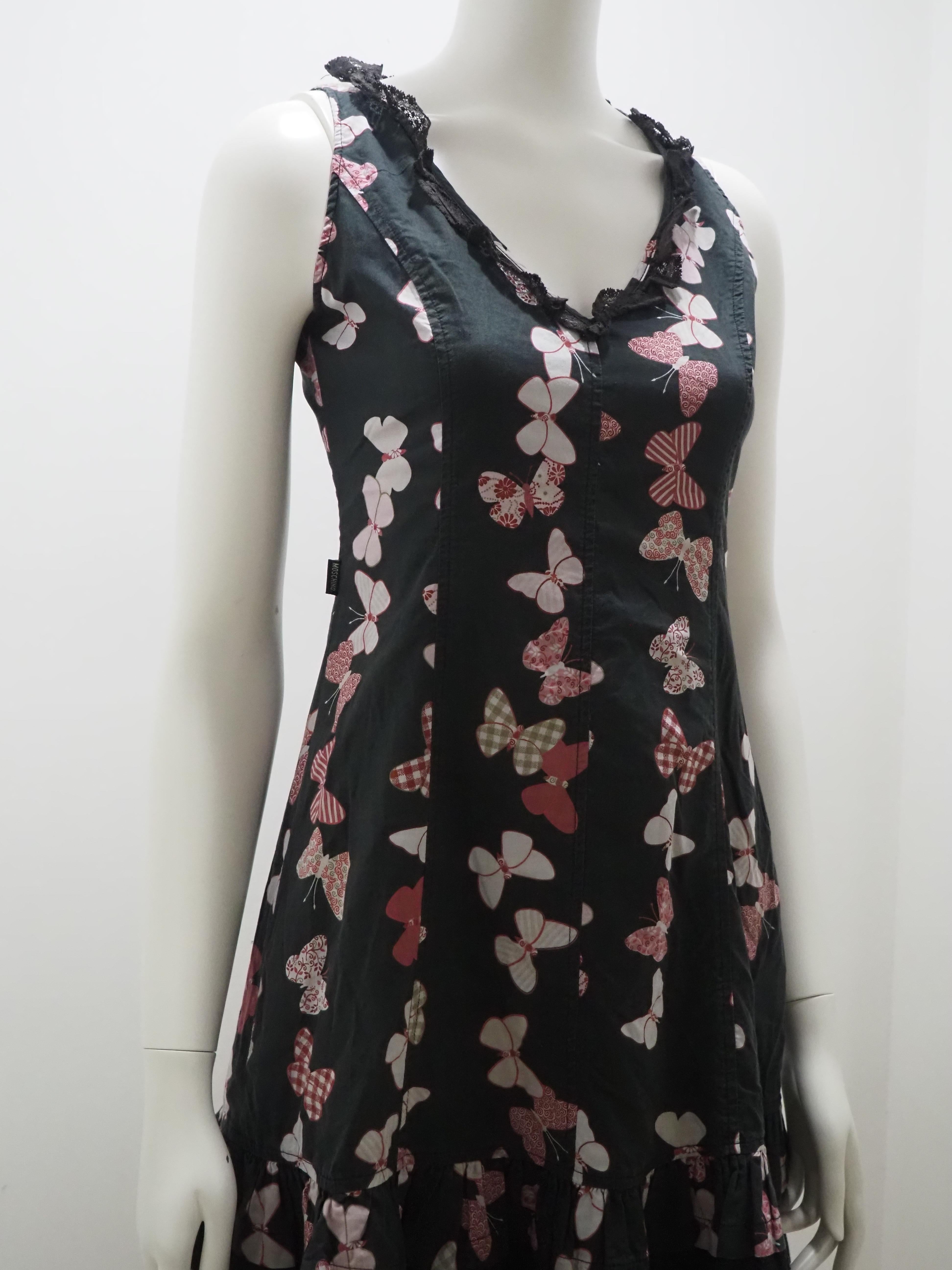 Black Moschino multicoloured dress For Sale