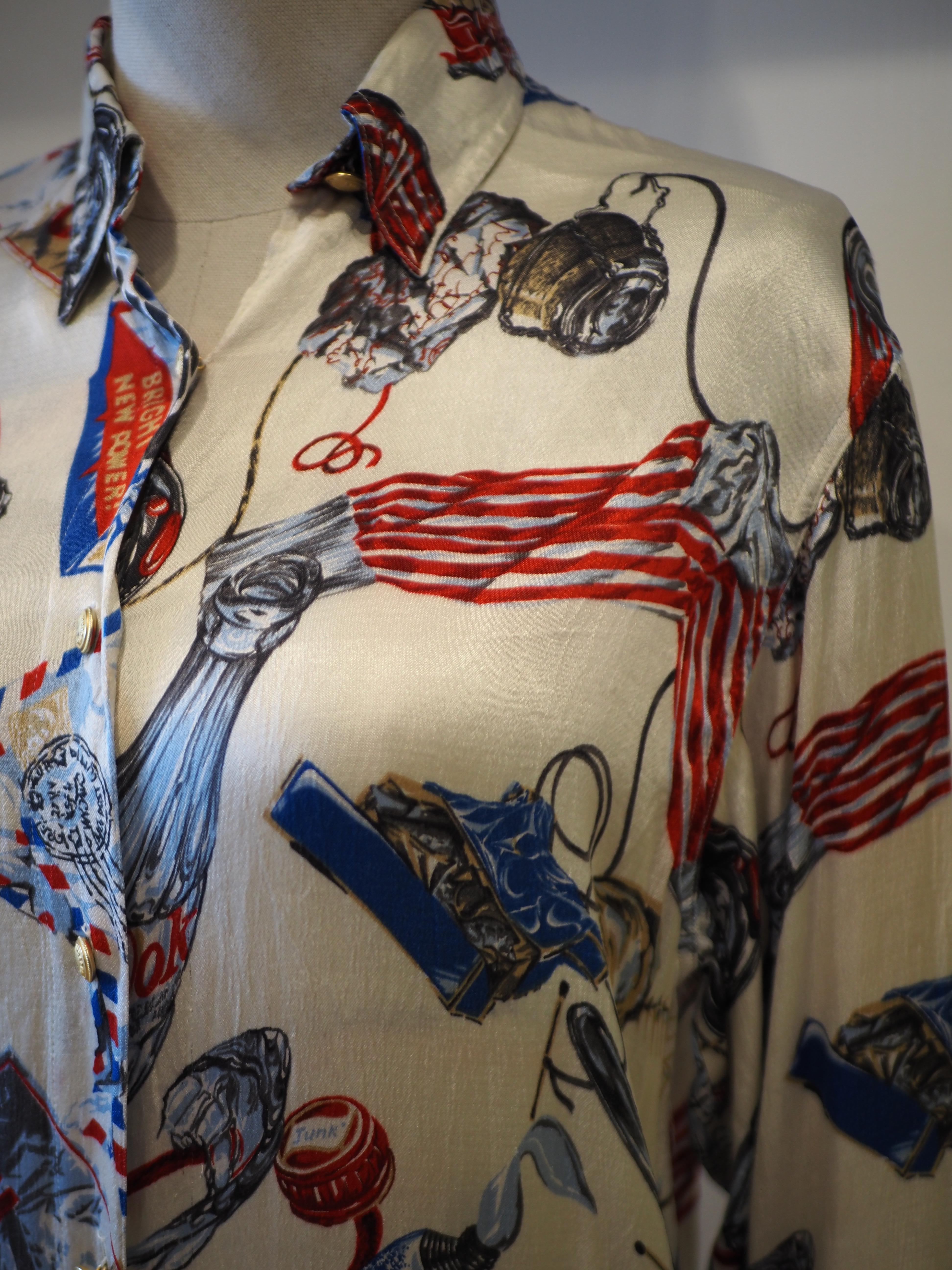 da uomo o donna Camicia multicolore Moschino in vendita