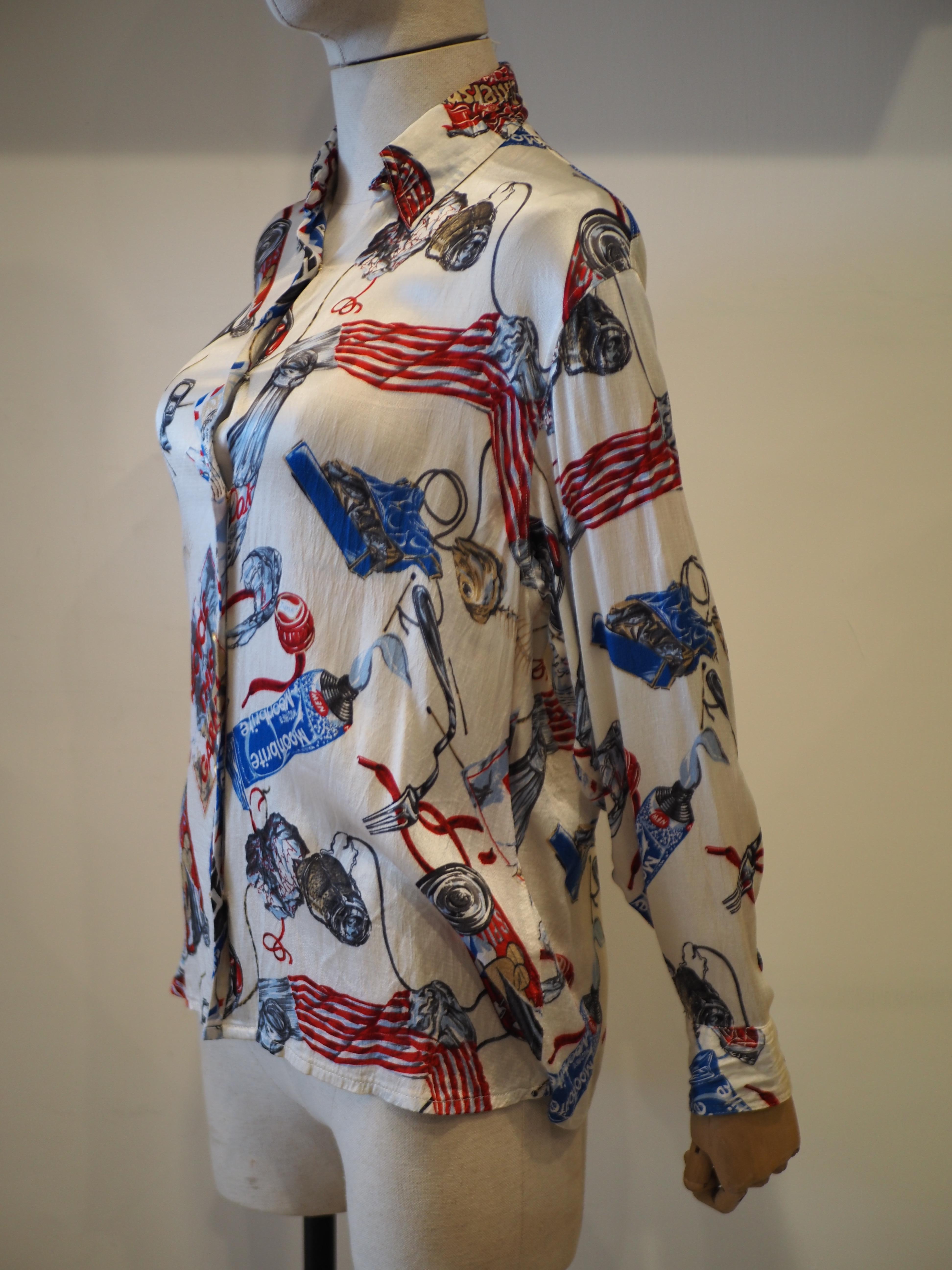 Camicia multicolore Moschino in vendita 1