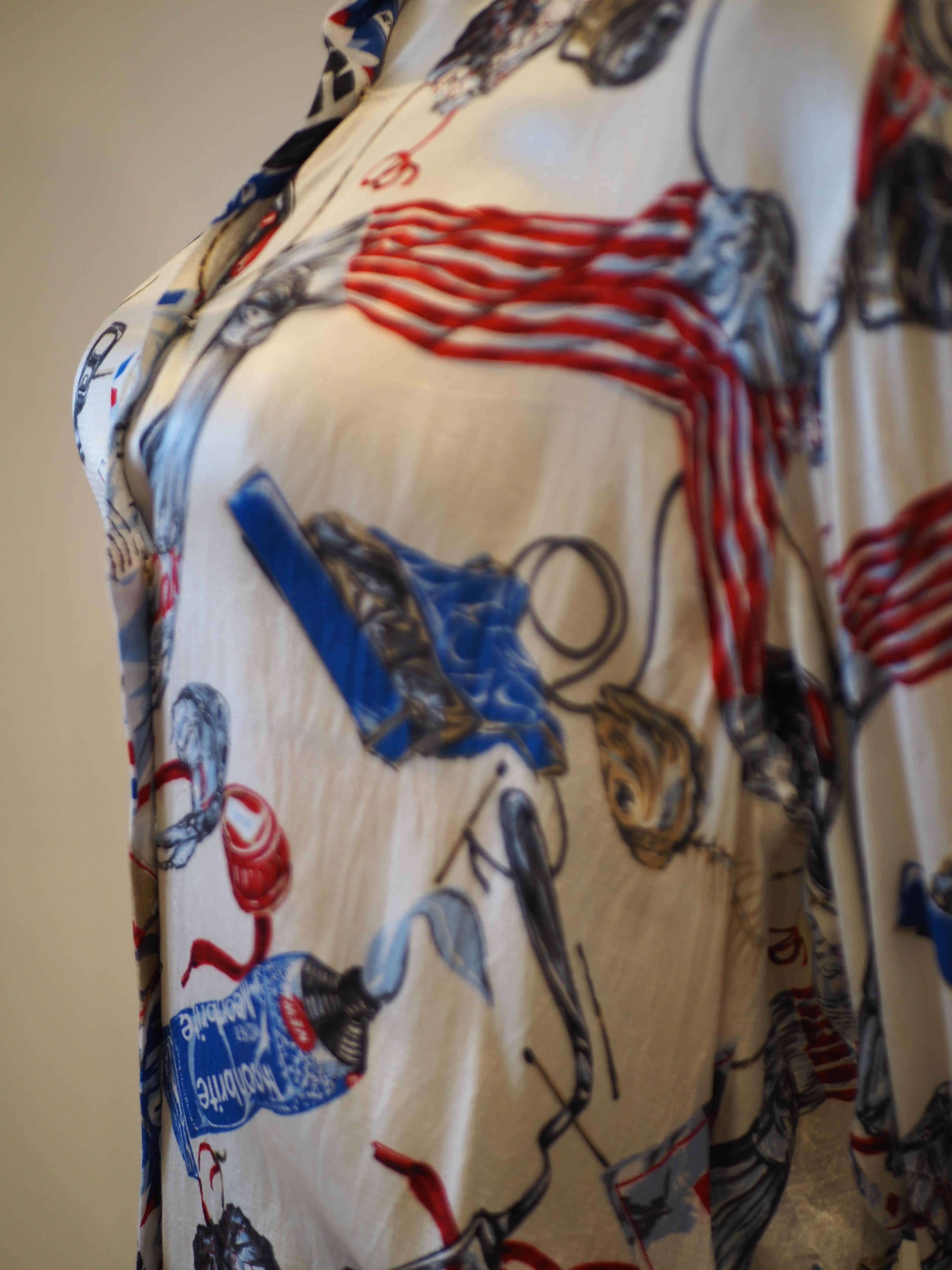 Camicia multicolore Moschino in vendita 3
