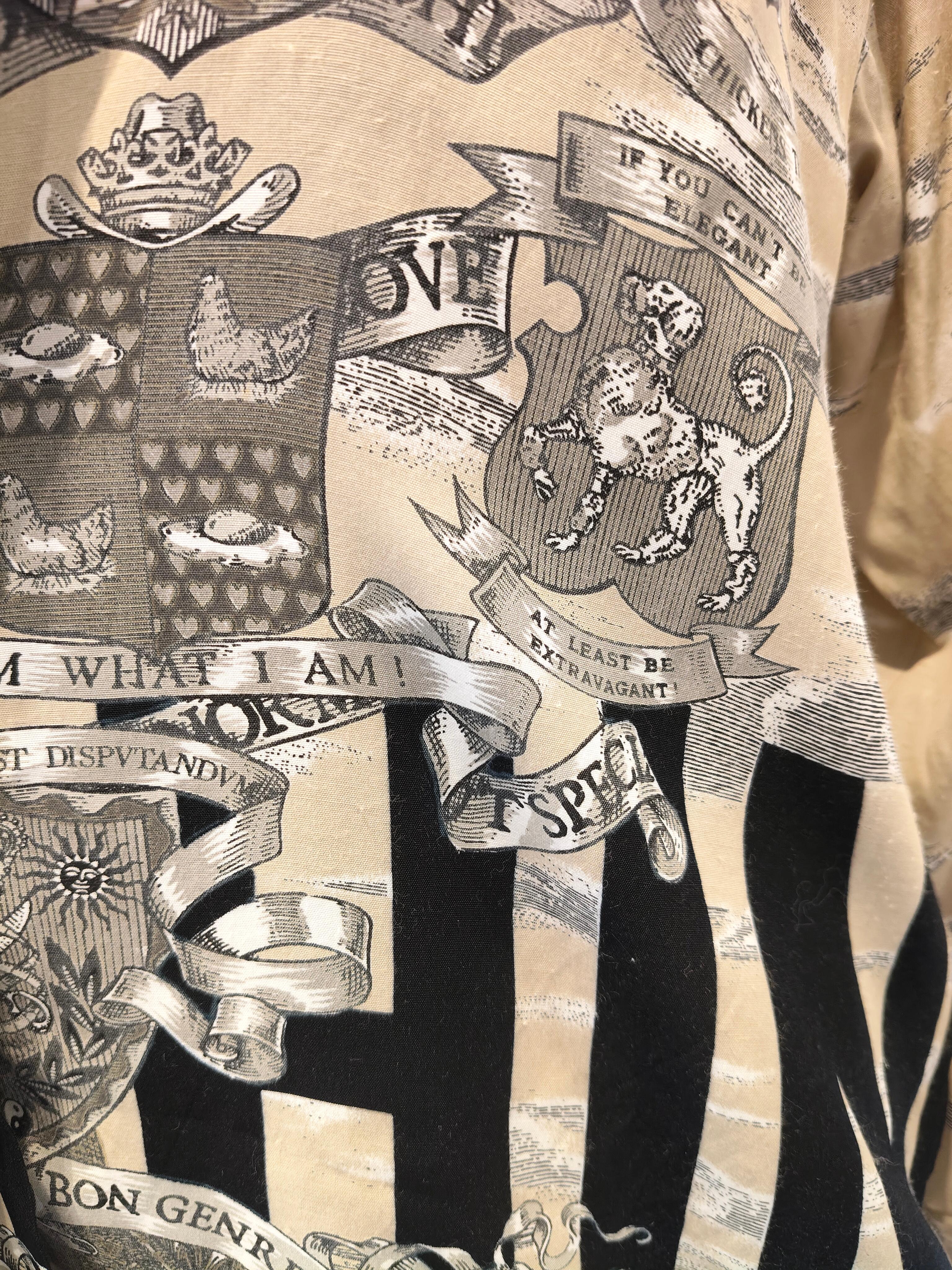 Moschino mehrfarbiges Vintage-Hemd im Angebot 1