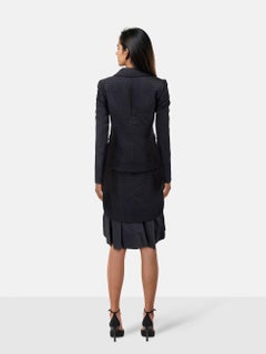 Moschino Navy Blazer & Skirt Set Size M