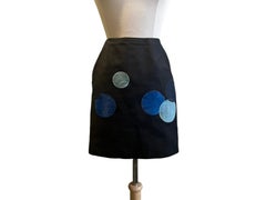 Moschino Navy Blue Mini Skirt, Circa 1990s