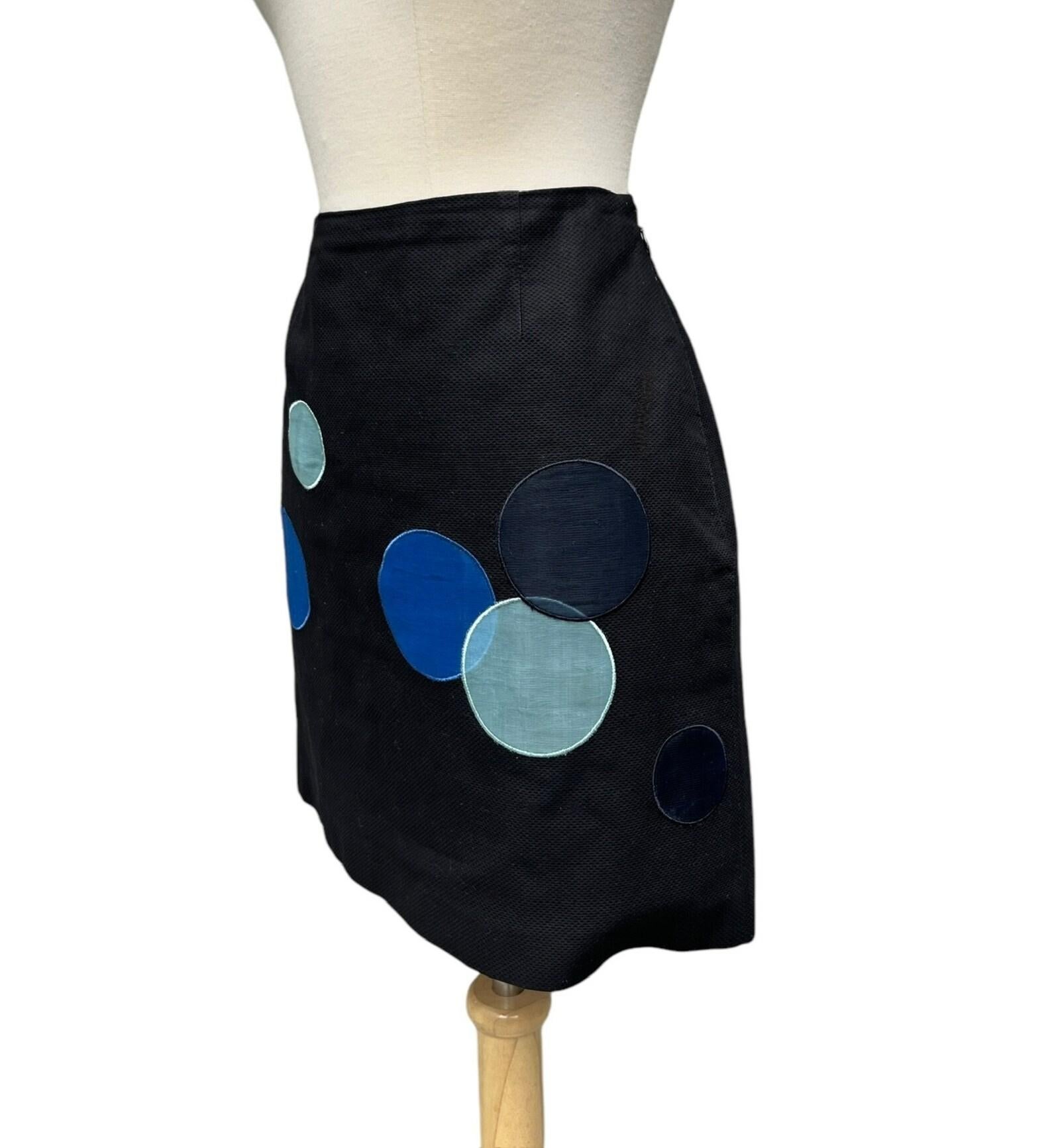 Moschino Navy Blue Mini Skirt, Circa 1990s For Sale 1