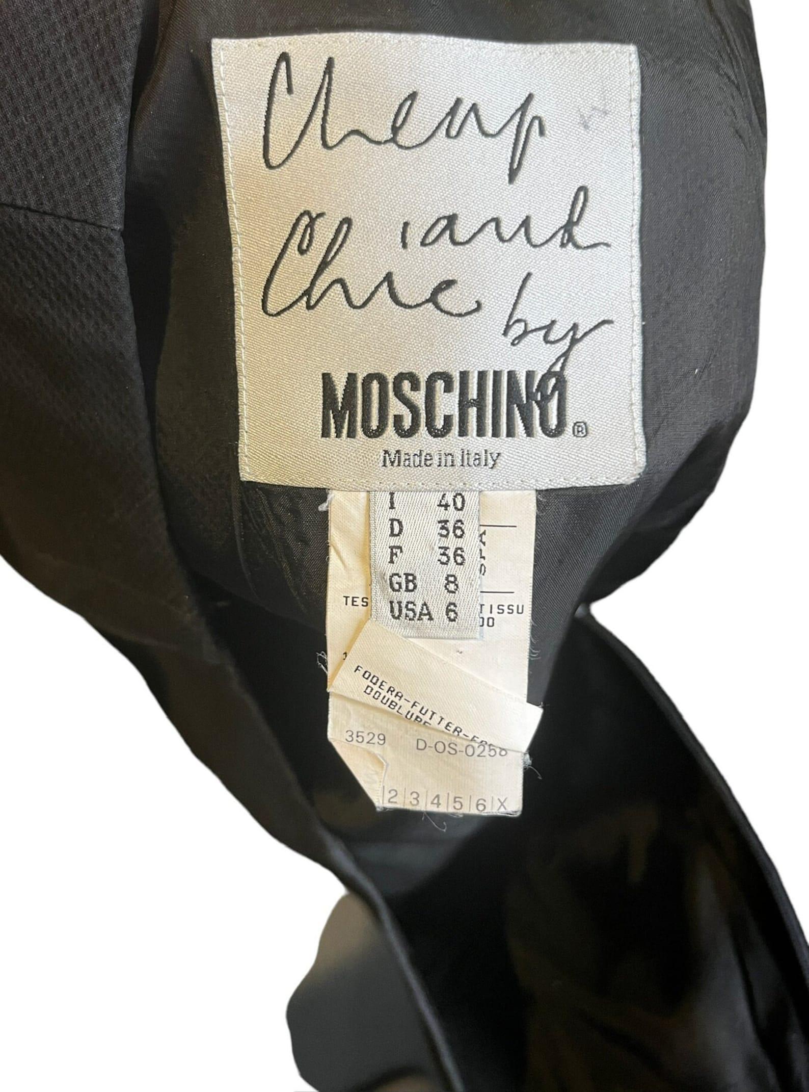 Moschino Navy Blue Mini Skirt, Circa 1990s For Sale 4