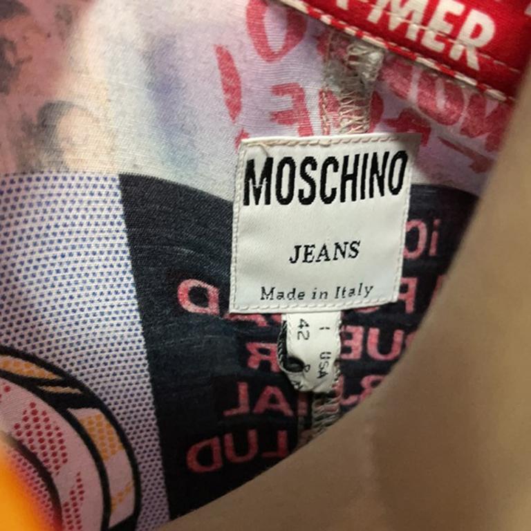 Moschino No To Racism Long Sleeve Shirt For Sale 5