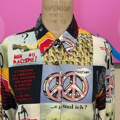 Moschino No To Racism Long Sleeve Shirt