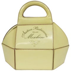 Moschino Pastry Box Glazed Leather Handbag 