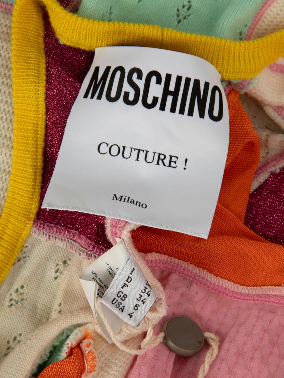 Women's Moschino Patchwork Backless Mini Dress Size XS