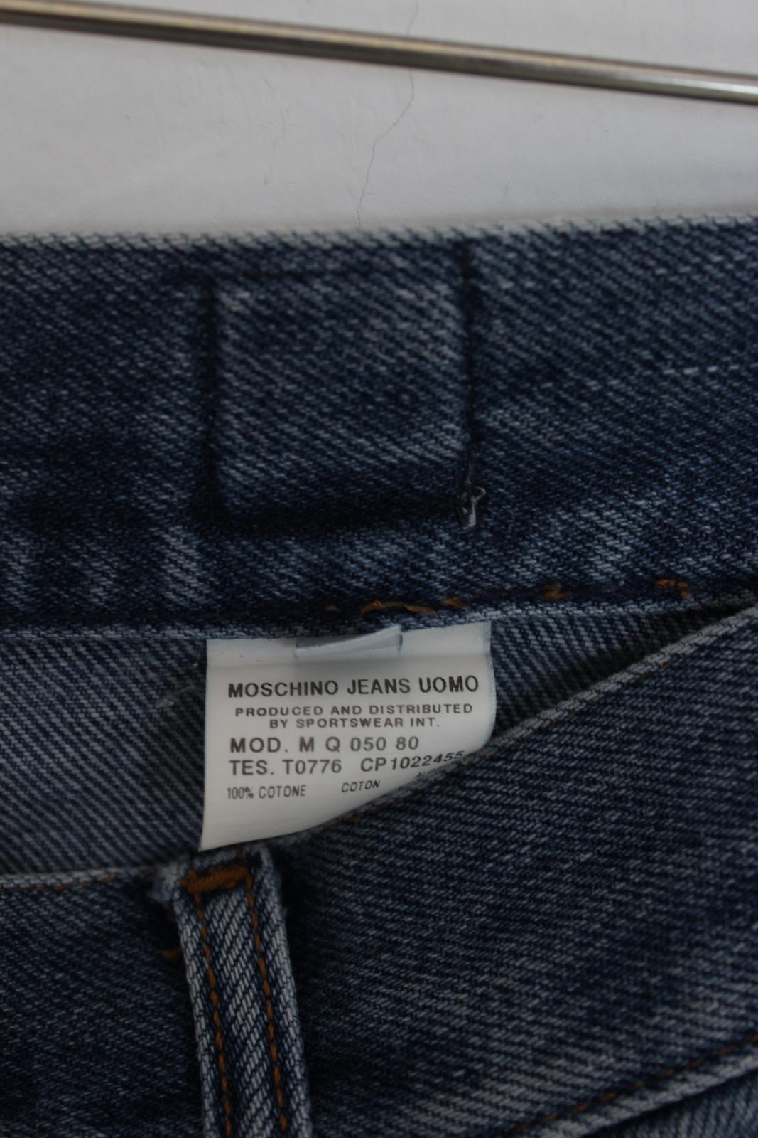 Moschino Patchwork Blue Jeans 2000s For Sale 6