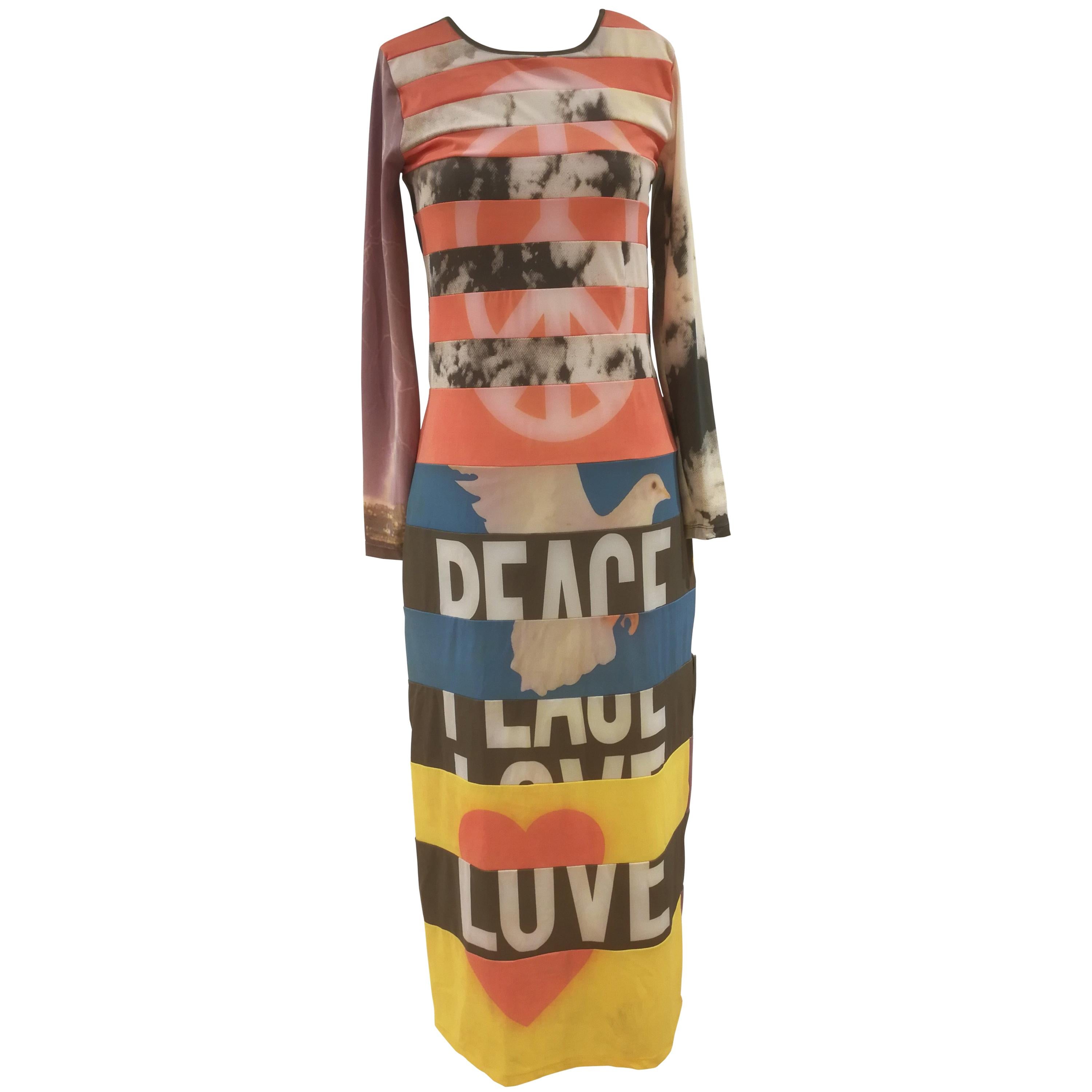 Moschino Peace Long Dress