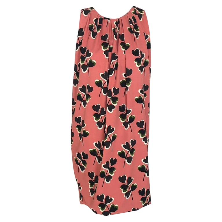 MOSCHINO peach dress with print For Sale
