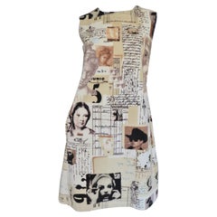 Moschino Photo Print Velvet Dress
