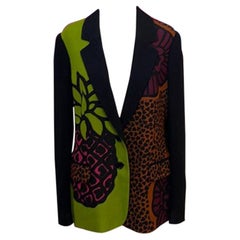 Moschino Blazer mit Ananas-Tiersmuster