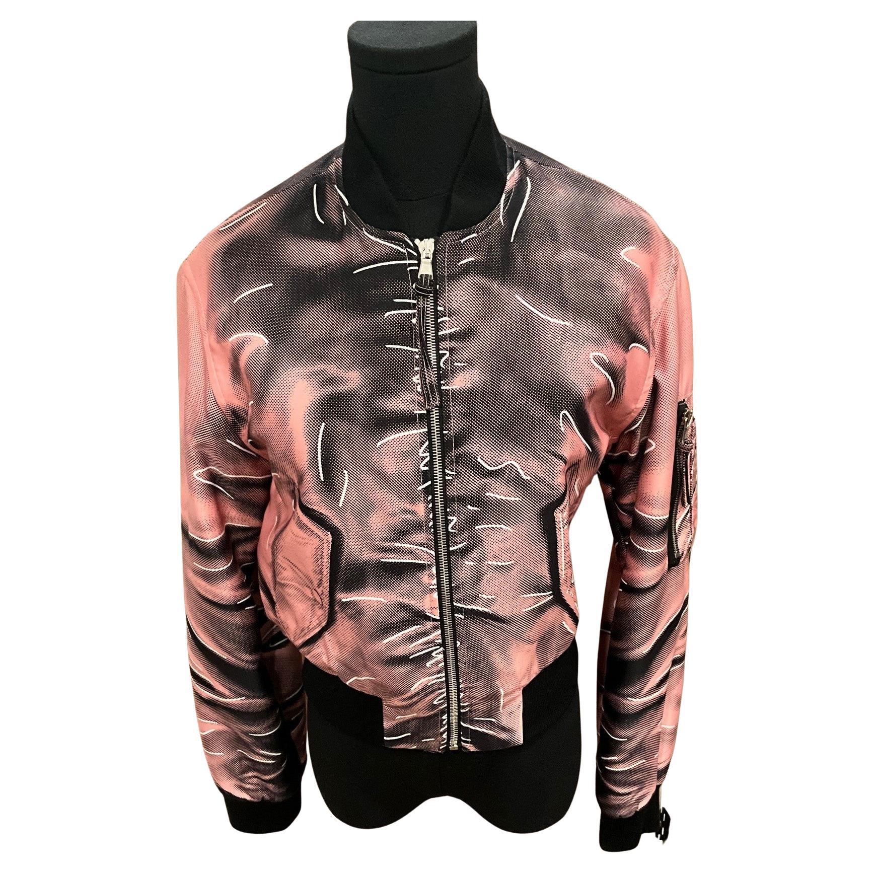 Moschino Pink Black Print Jacket