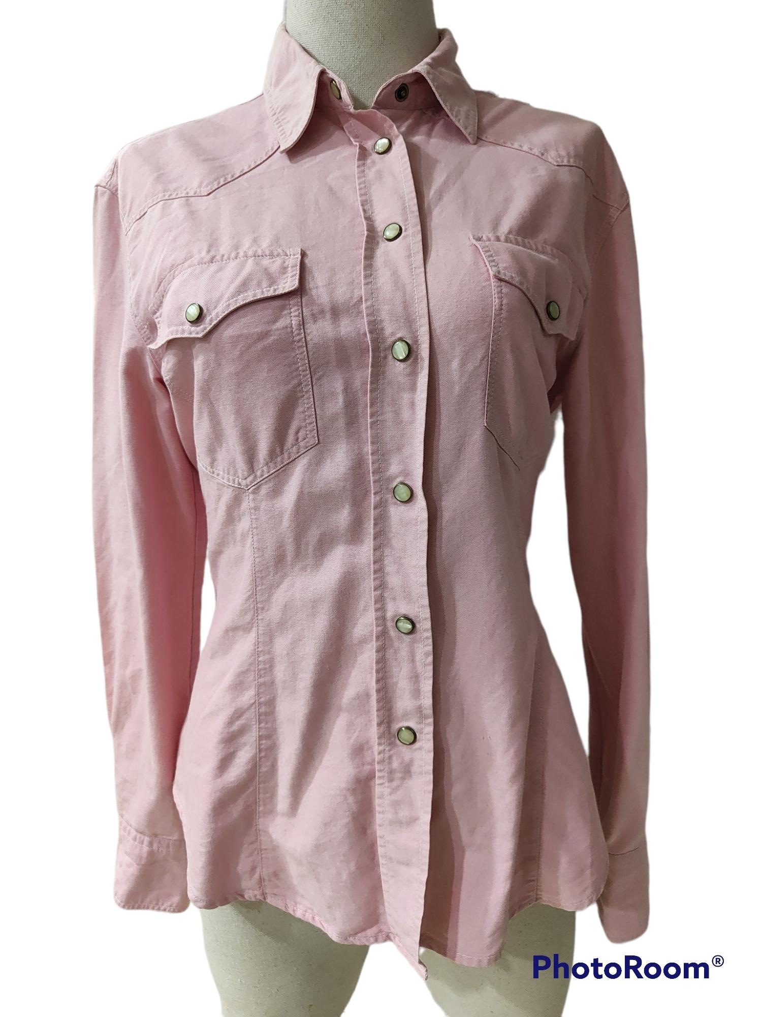 Brown Moschino pink cotton shirt Moschino For Sale