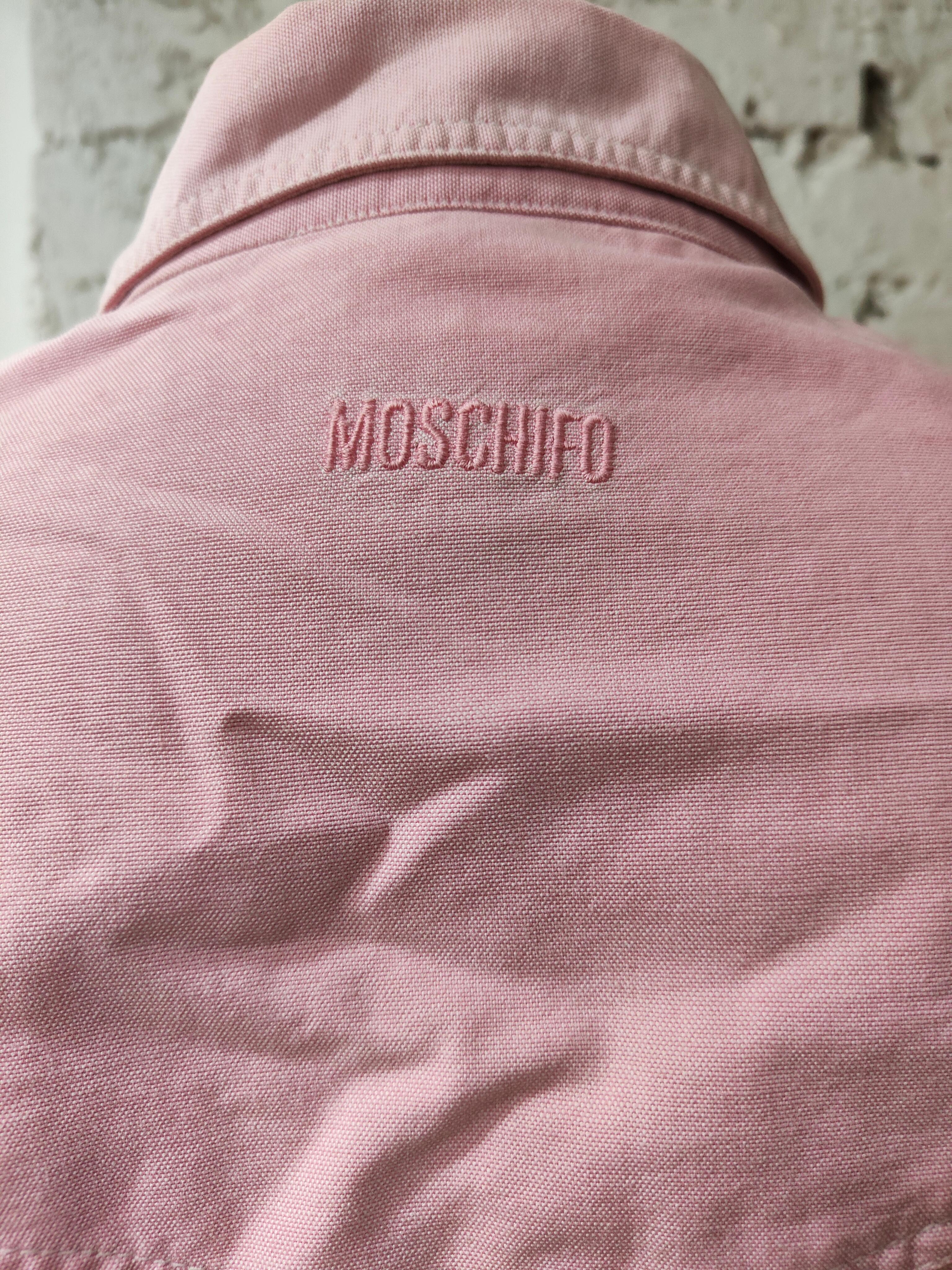 Women's Moschino pink cotton shirt Moschino For Sale