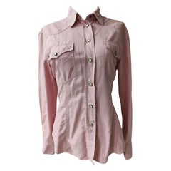 Moschino camisa de algodón rosa Moschino