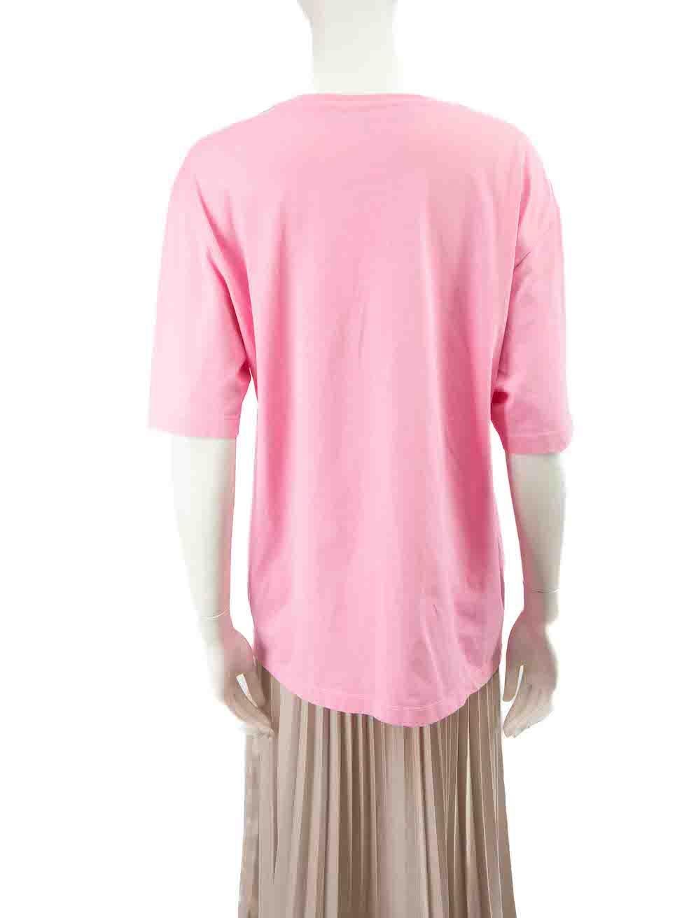 T-shirt rose Moschino Taille XL Bon état - En vente à London, GB