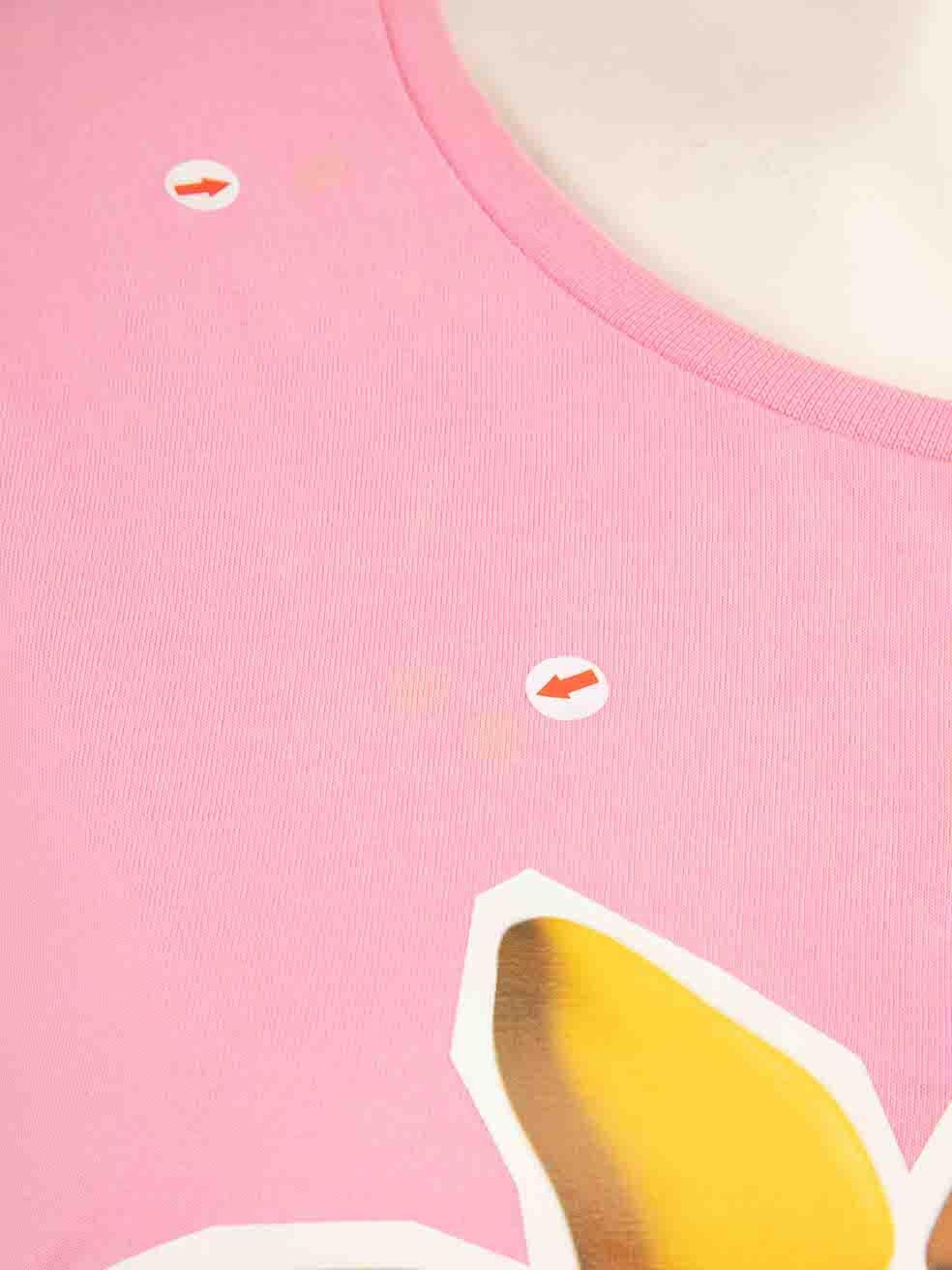 T-shirt rose Moschino Taille XL en vente 1