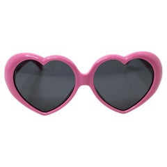 Moschino Sonnenbrille aus Acetat in Herzform in Rosa