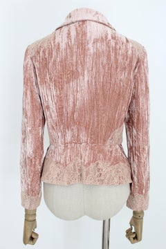 Moschino Pink Silk Lace Jacket
