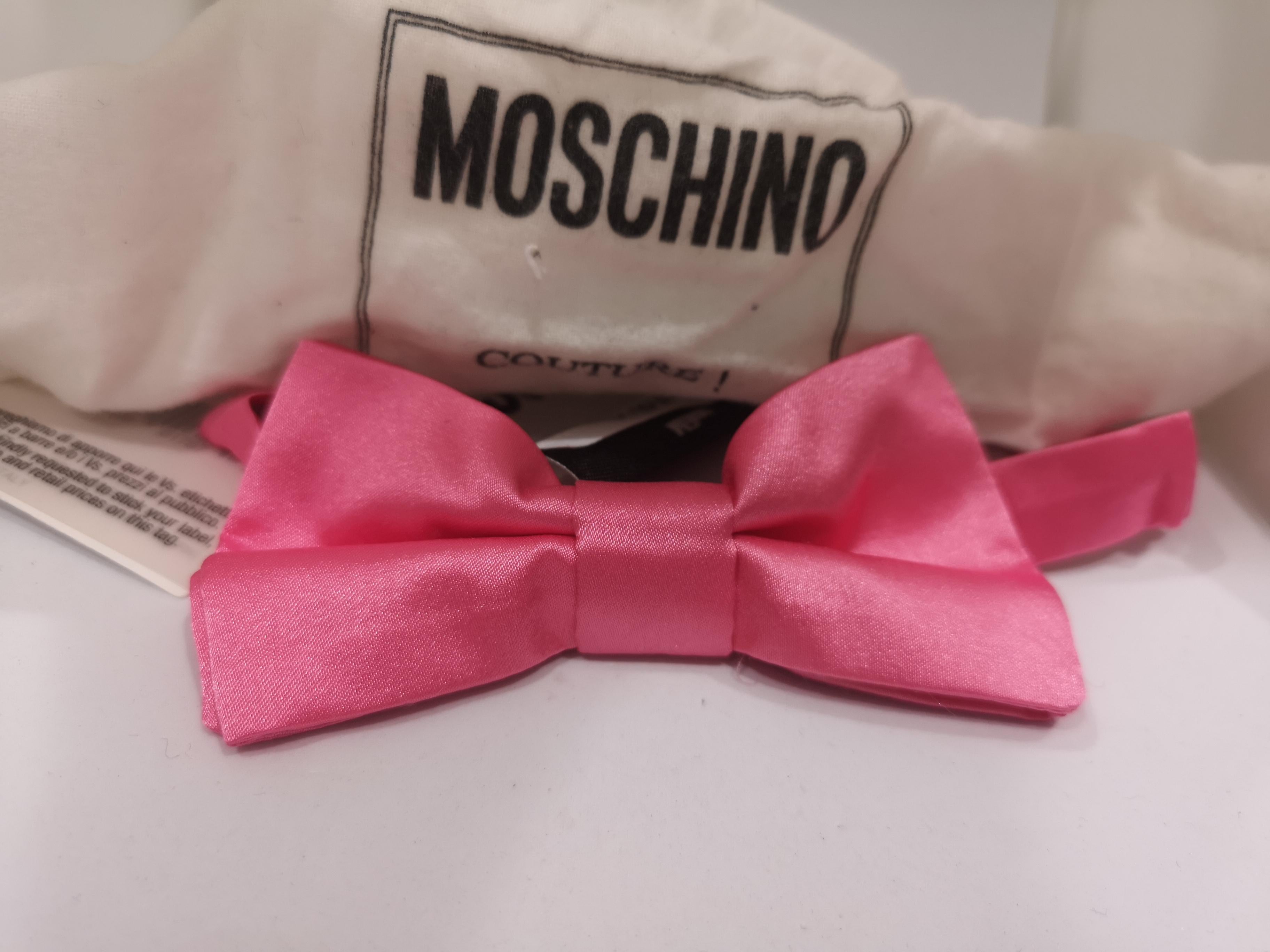 Women's or Men's Moschino pink silk papillon NWOT