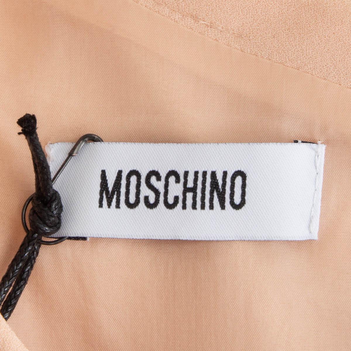 MOSCHINO pink silk Sleeveless Blouse Shirt 42 M For Sale 2
