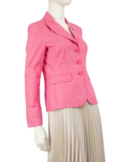Moschino Pink Single Breasted Jacket Size M
