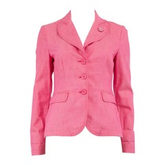 Moschino Pink Single Breasted Jacket Size M