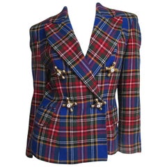 Moschino Plaid Faucet Jacket