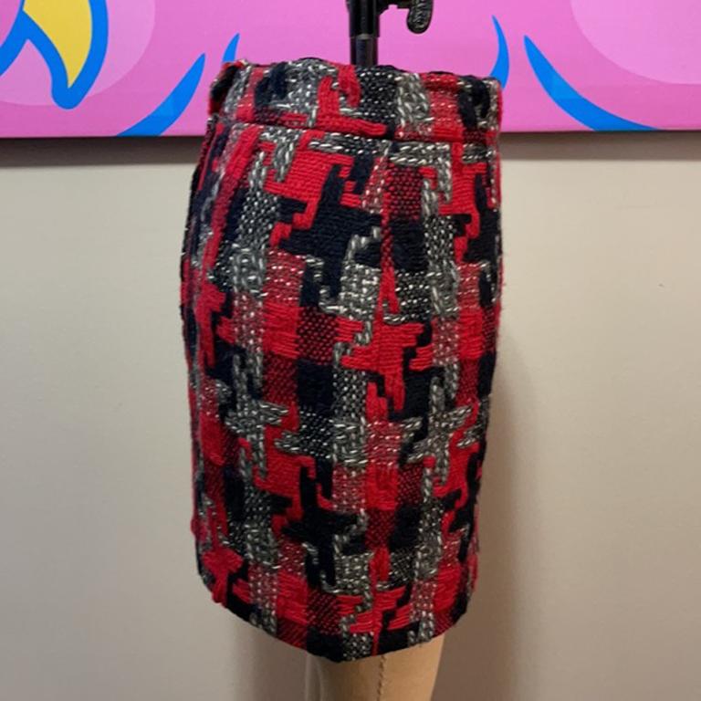 the nanny checkered skirt