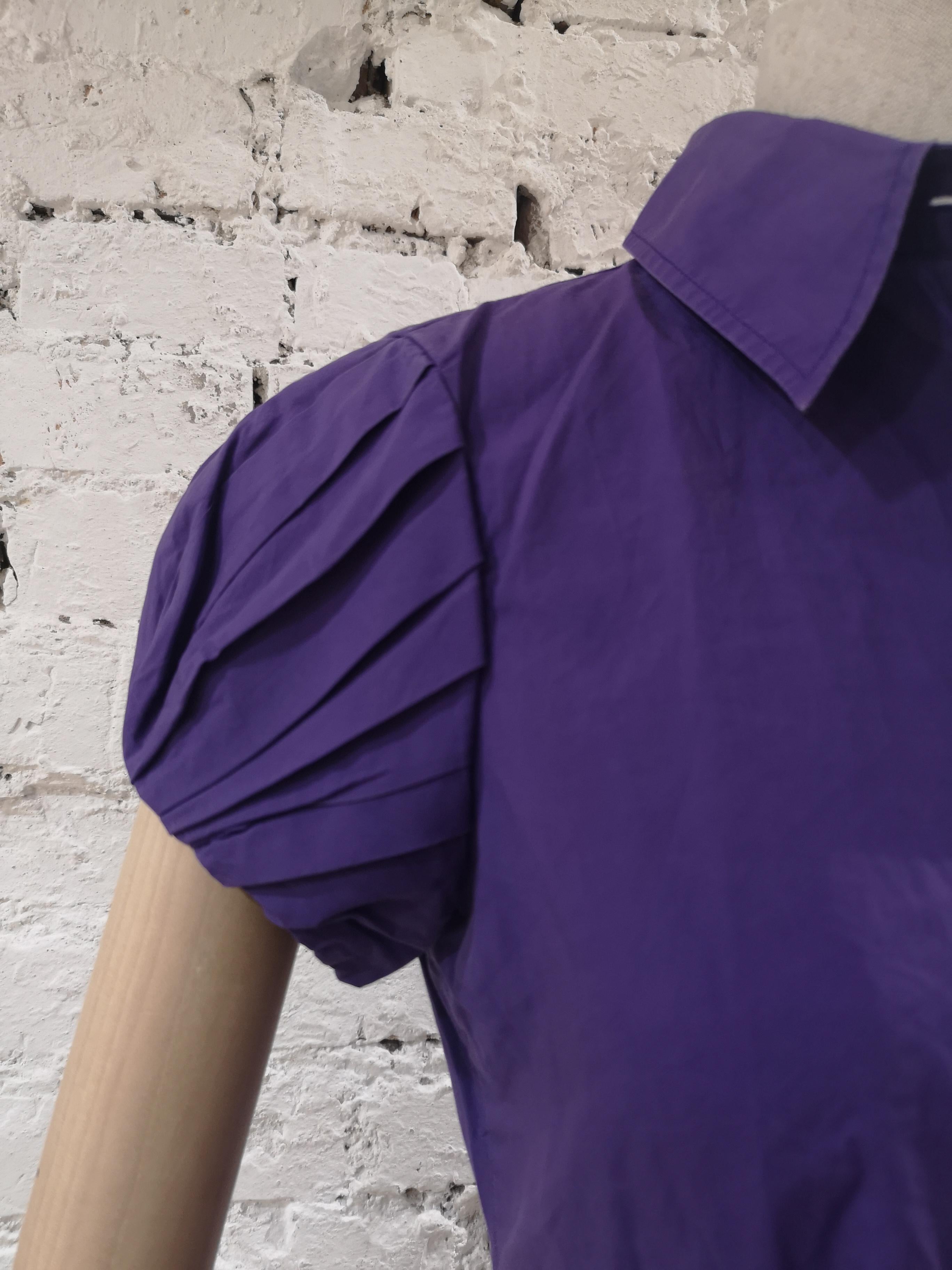 Purple Moschino purple cotton shirt